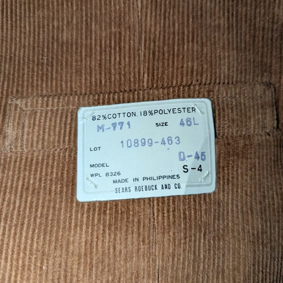 NWT Men's Vintage Sears Roebuck 3 Piece Suit